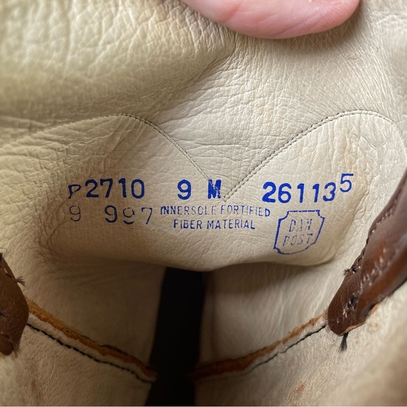 Dan Post Roper Leather Cowboy Western Boots Brown Pull On Style Mens 9M - Picture 2 of 15